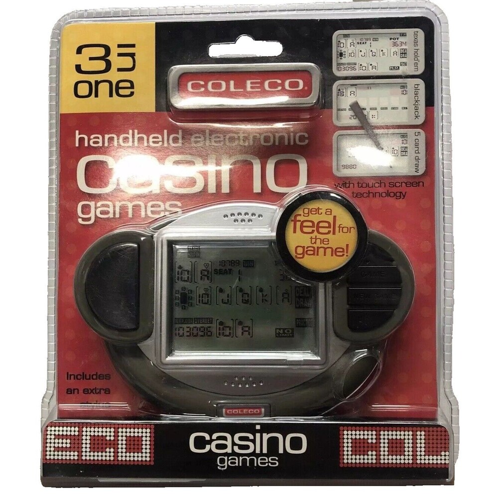Coleco 35 In 1 Casino Games Handheld Electronic Touch Screen New Sealed